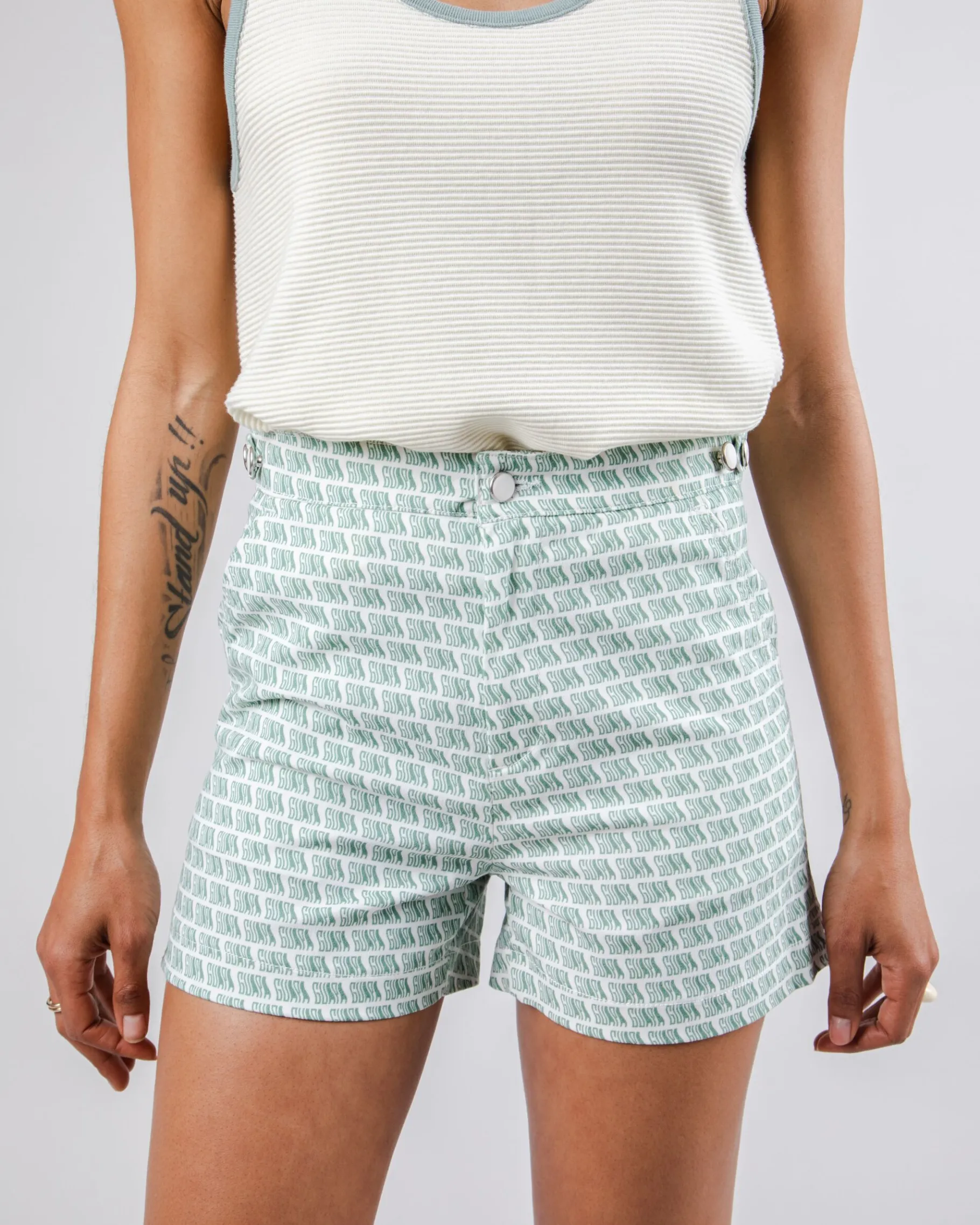 Guapa Lola Shorts White-Brava Fabrics Outlet