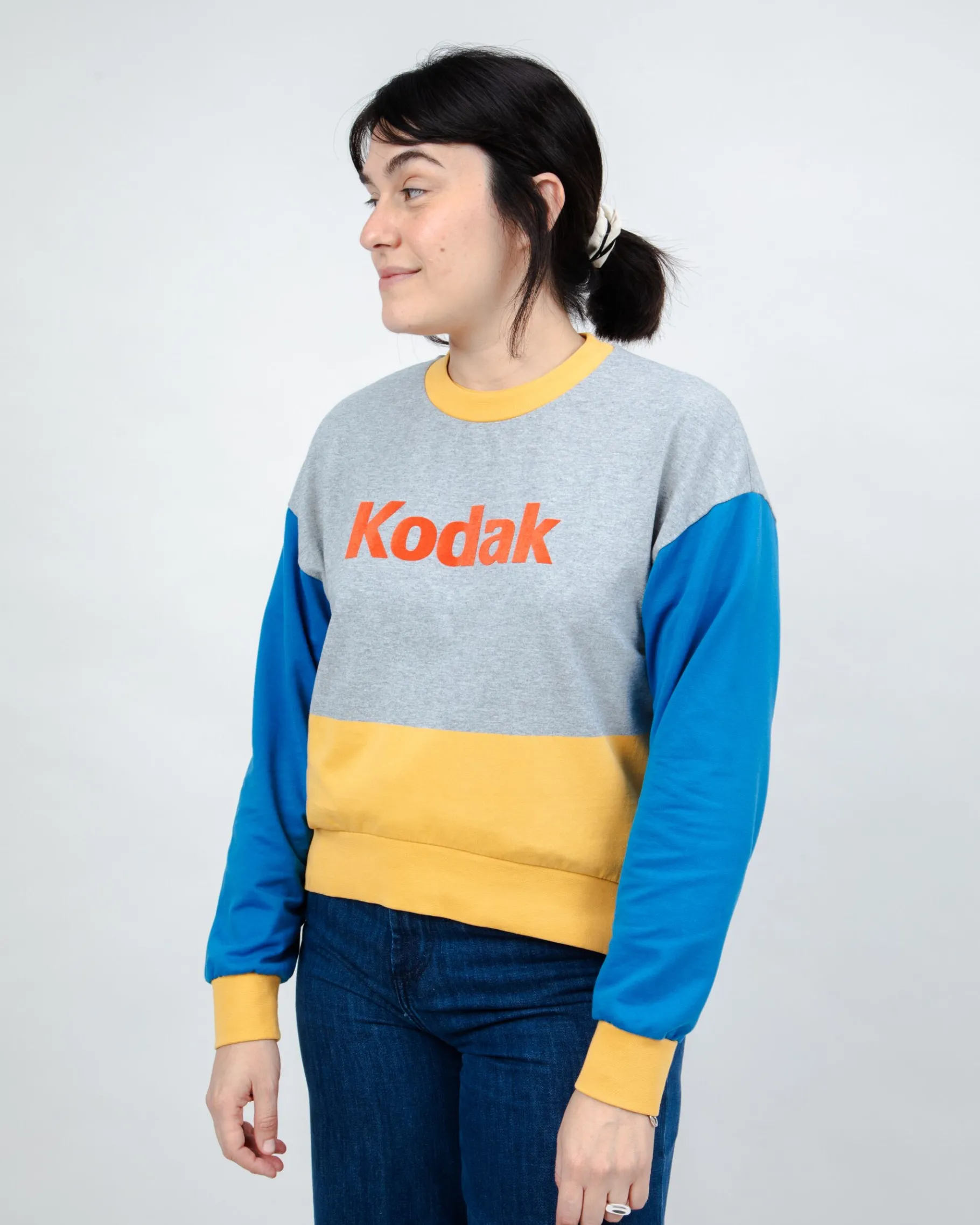 Kodak Block Rounded Sweatshirt Multicolor-Brava Fabrics Online