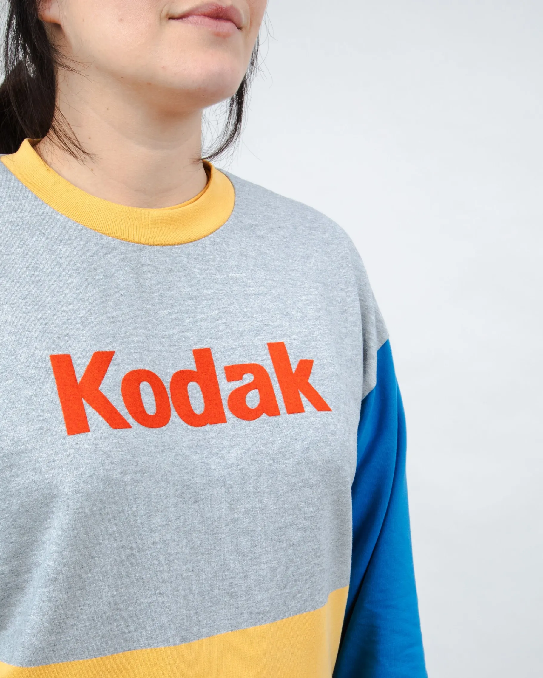 Kodak Block Rounded Sweatshirt Multicolor-Brava Fabrics Online