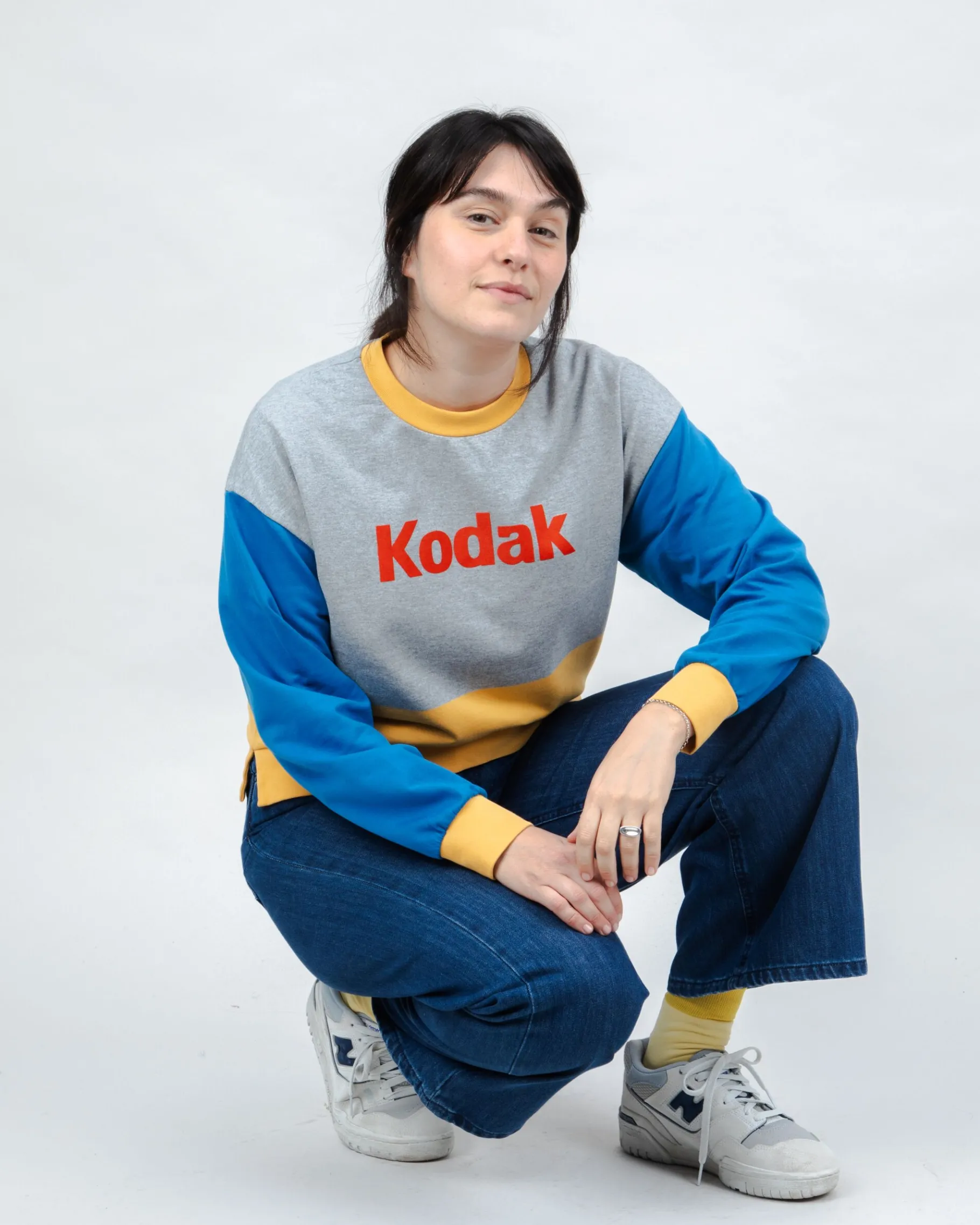 Kodak Block Rounded Sweatshirt Multicolor-Brava Fabrics Online