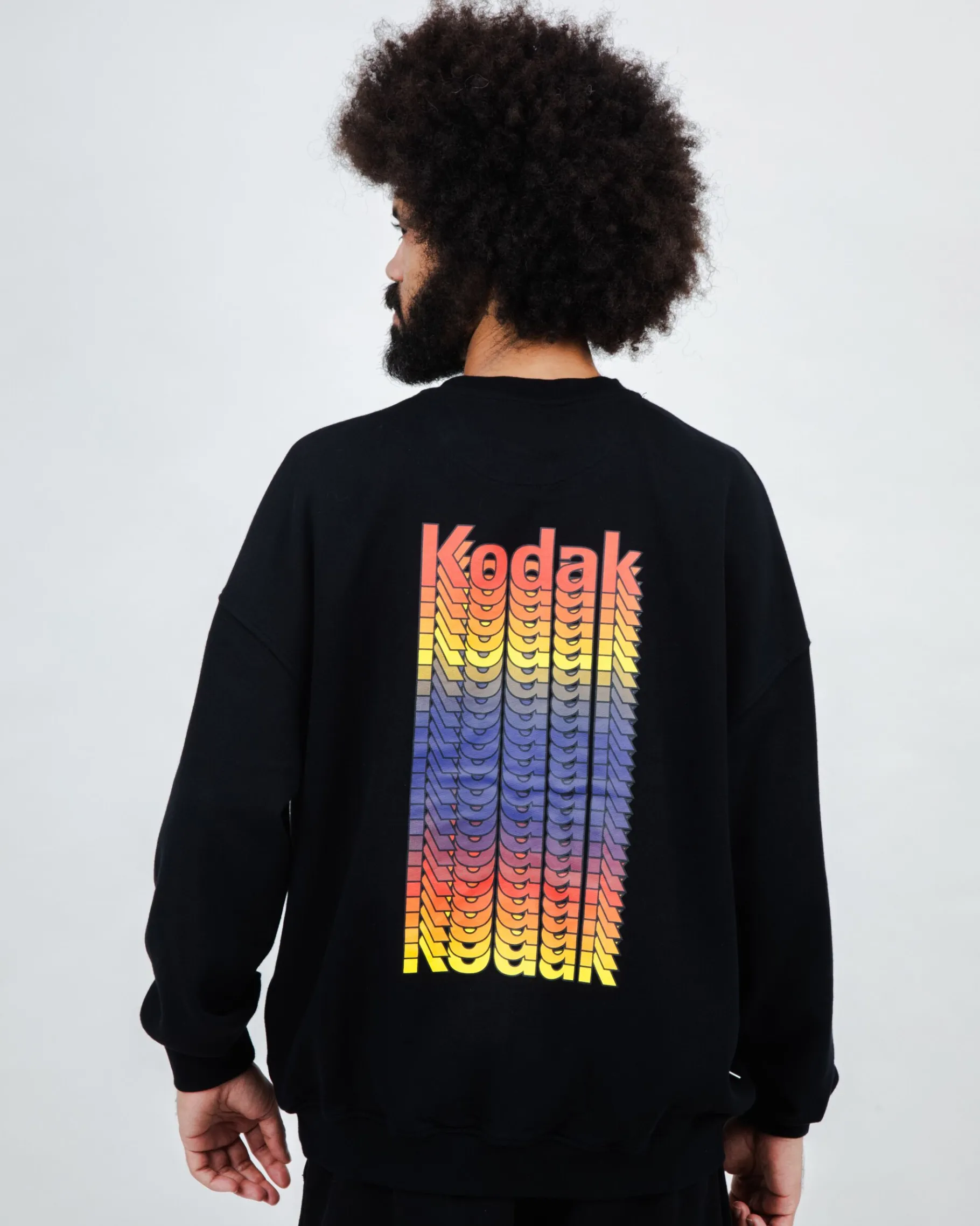 Kodak Color Oversize Sweatshirt Black-Brava Fabrics Discount