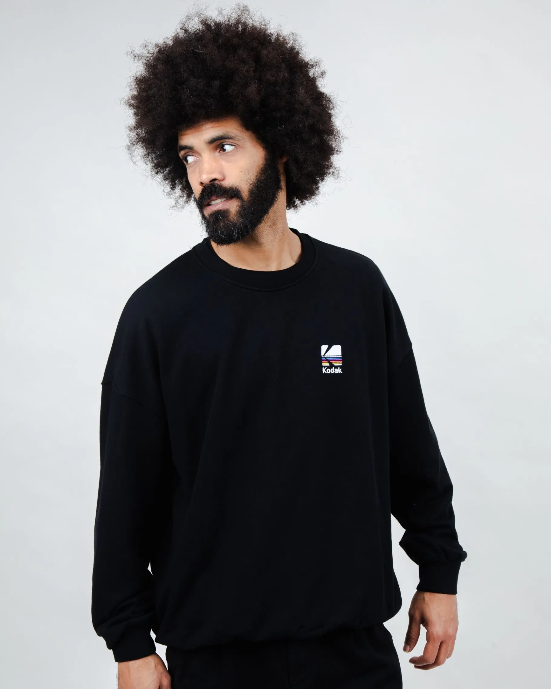 Kodak Color Oversize Sweatshirt Black-Brava Fabrics Discount