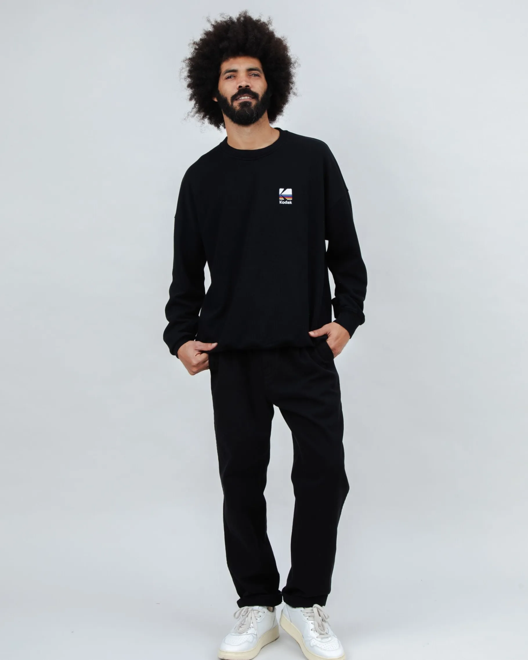 Kodak Color Oversize Sweatshirt Black-Brava Fabrics Discount