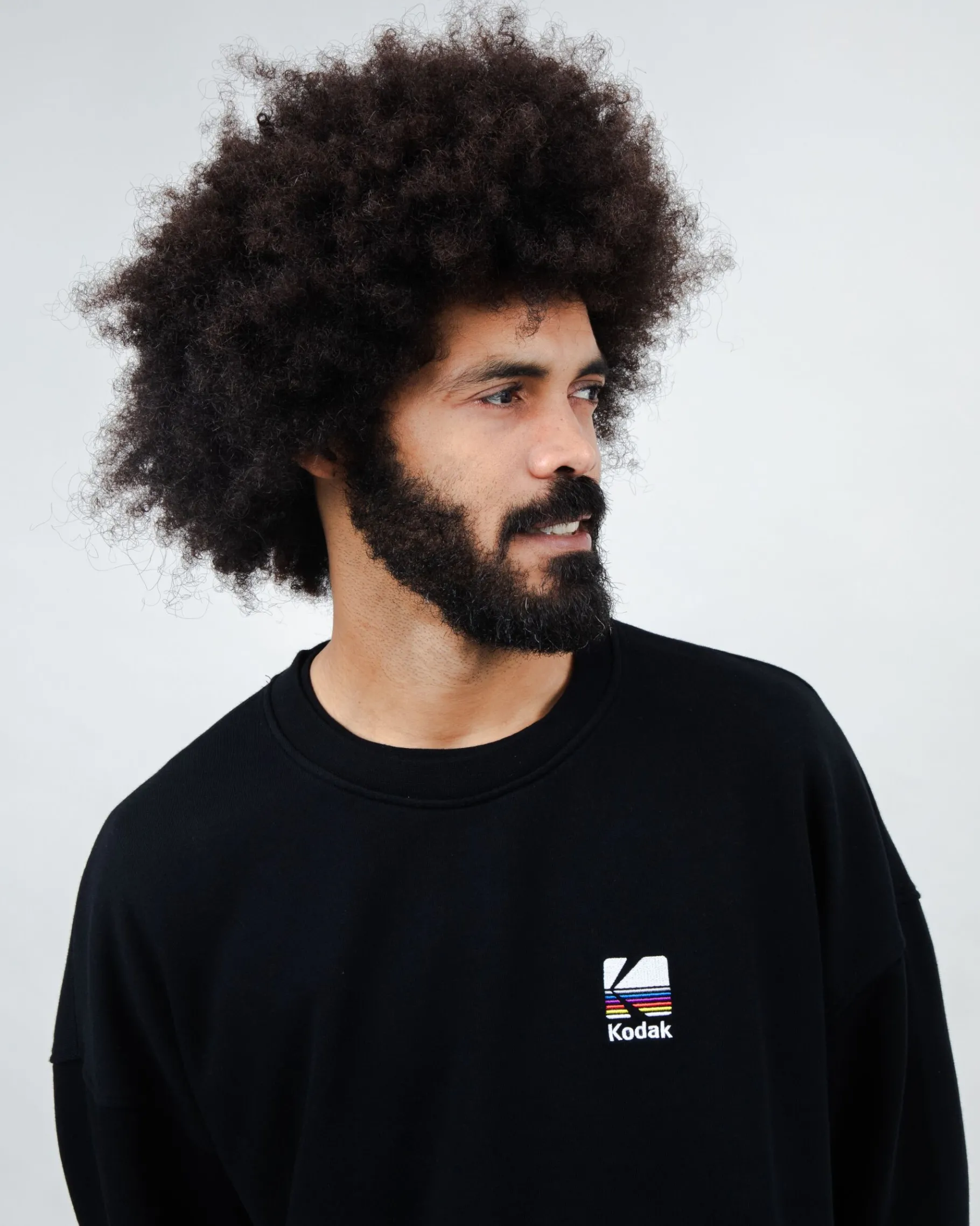 Kodak Color Oversize Sweatshirt Black-Brava Fabrics Discount