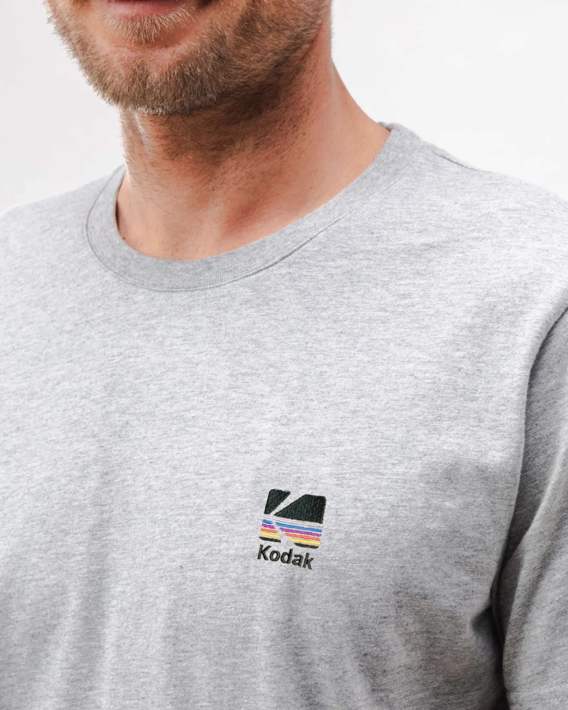 Kodak Color T-shirt Grau Melange-Brava Fabrics Hot