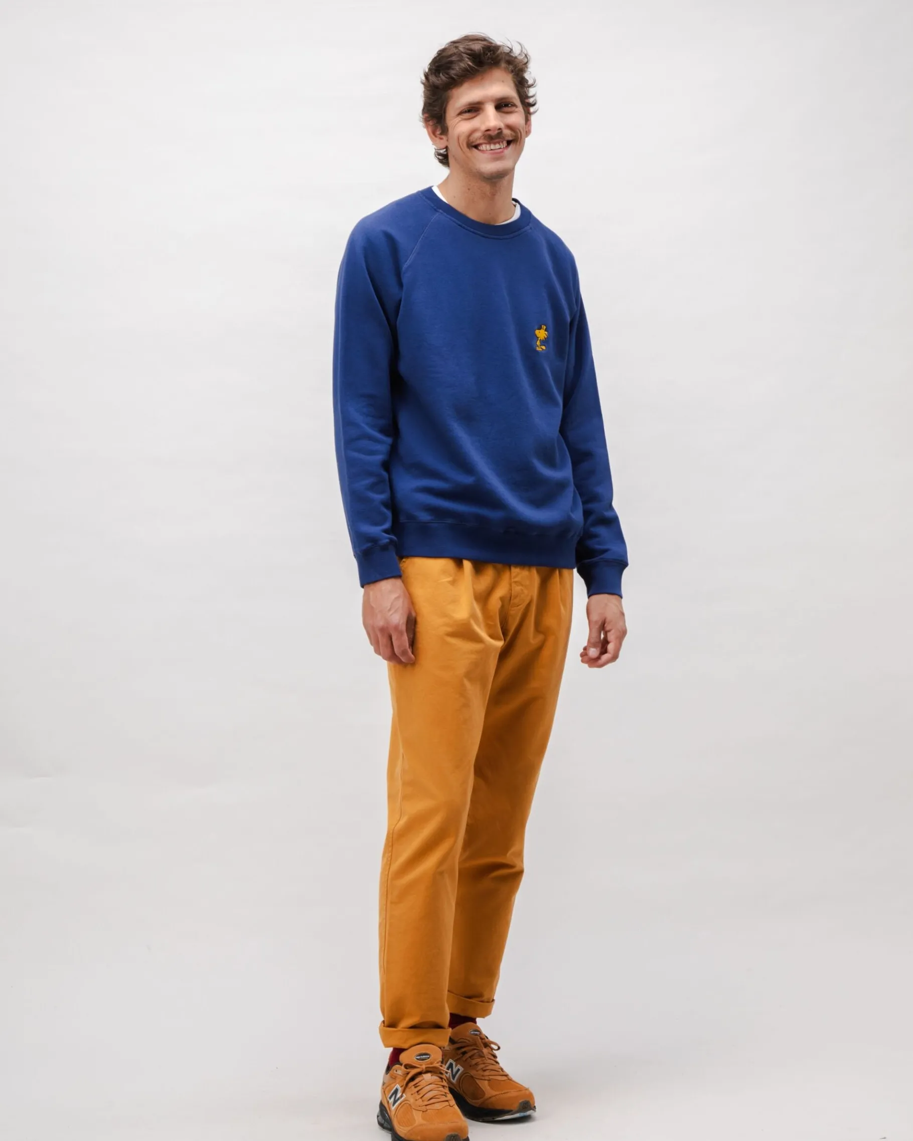 peanuts_woodstock_baumwollsweatshirt_marine_2.webp Peanuts Woodstock Baumwoll-Sweatshirt Marine-Brava Fabrics Fashion