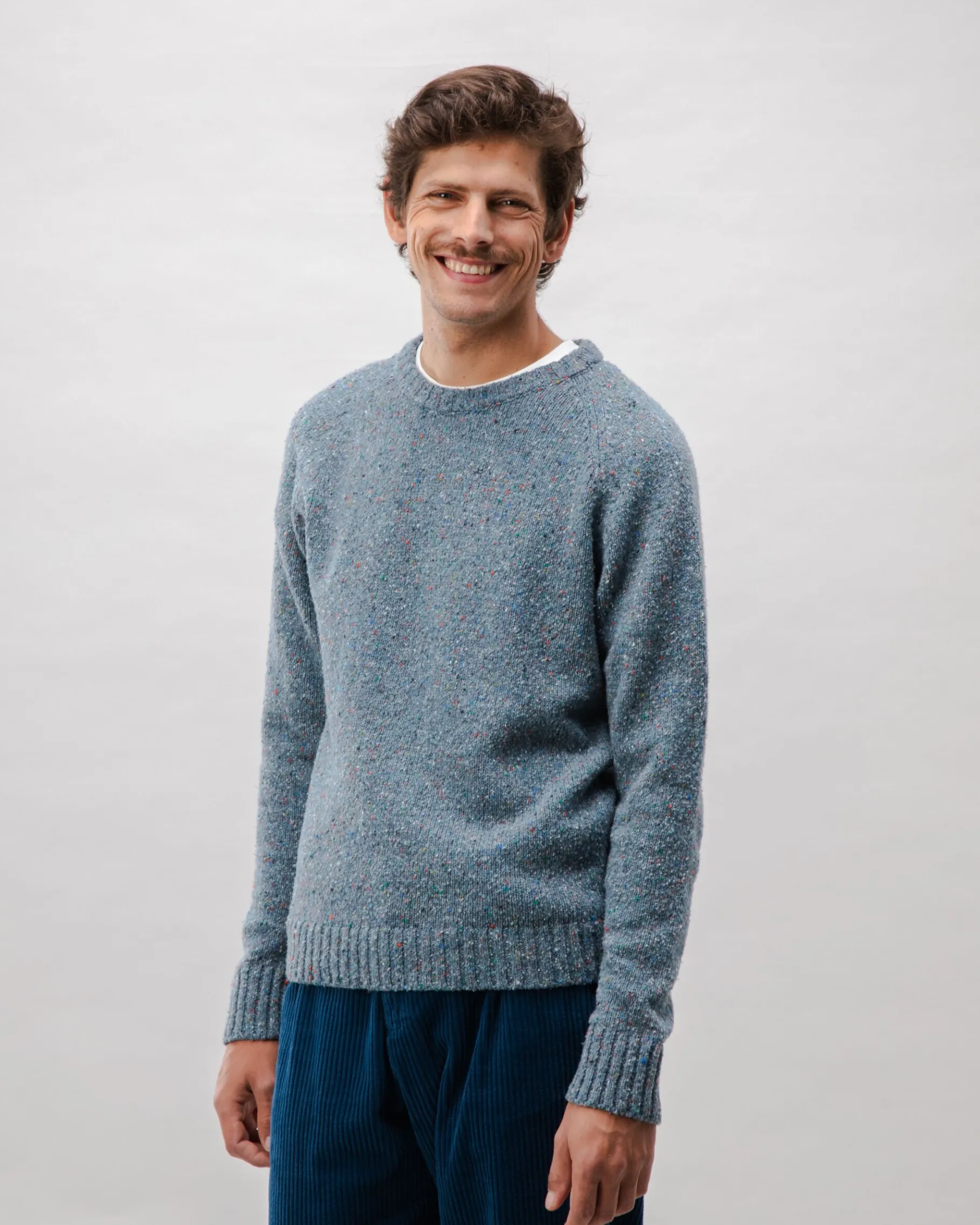 Puzzle Raglan Wollpullover Dunkelgrau-Brava Fabrics Store