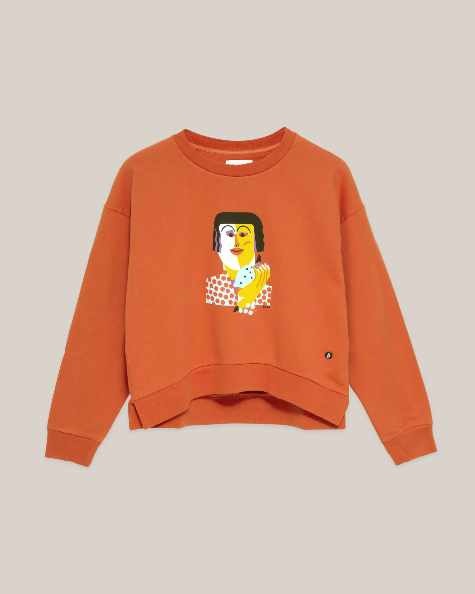 Roda Face Sweatshirt Chilli-Brava Fabrics Flash Sale