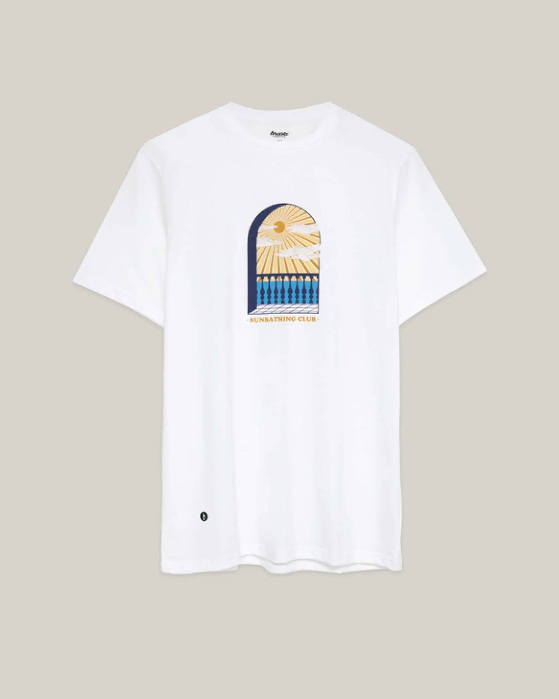 Sunbathing Club T-Shirt White-Brava Fabrics Online