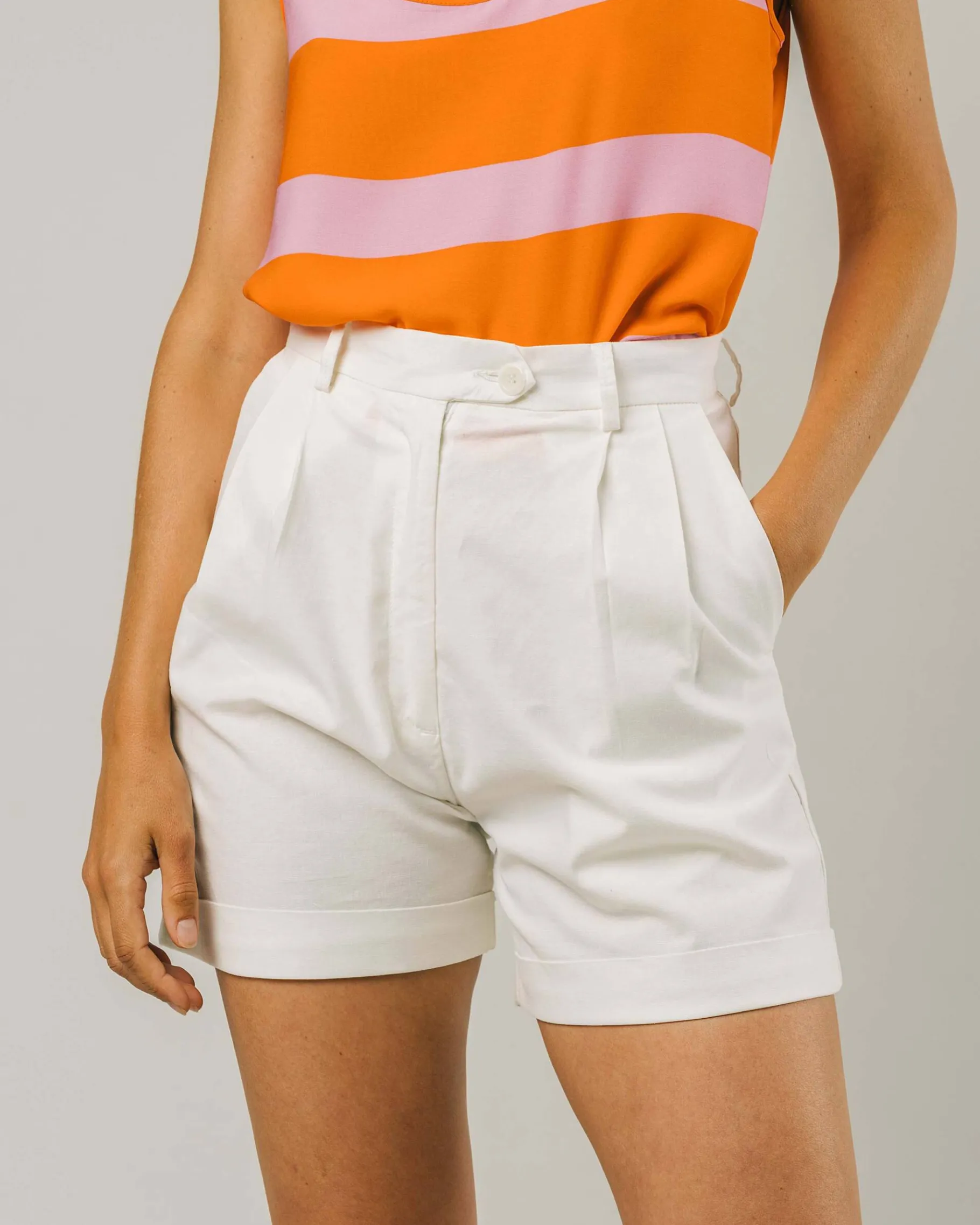 Tennis Short White-Brava Fabrics Online