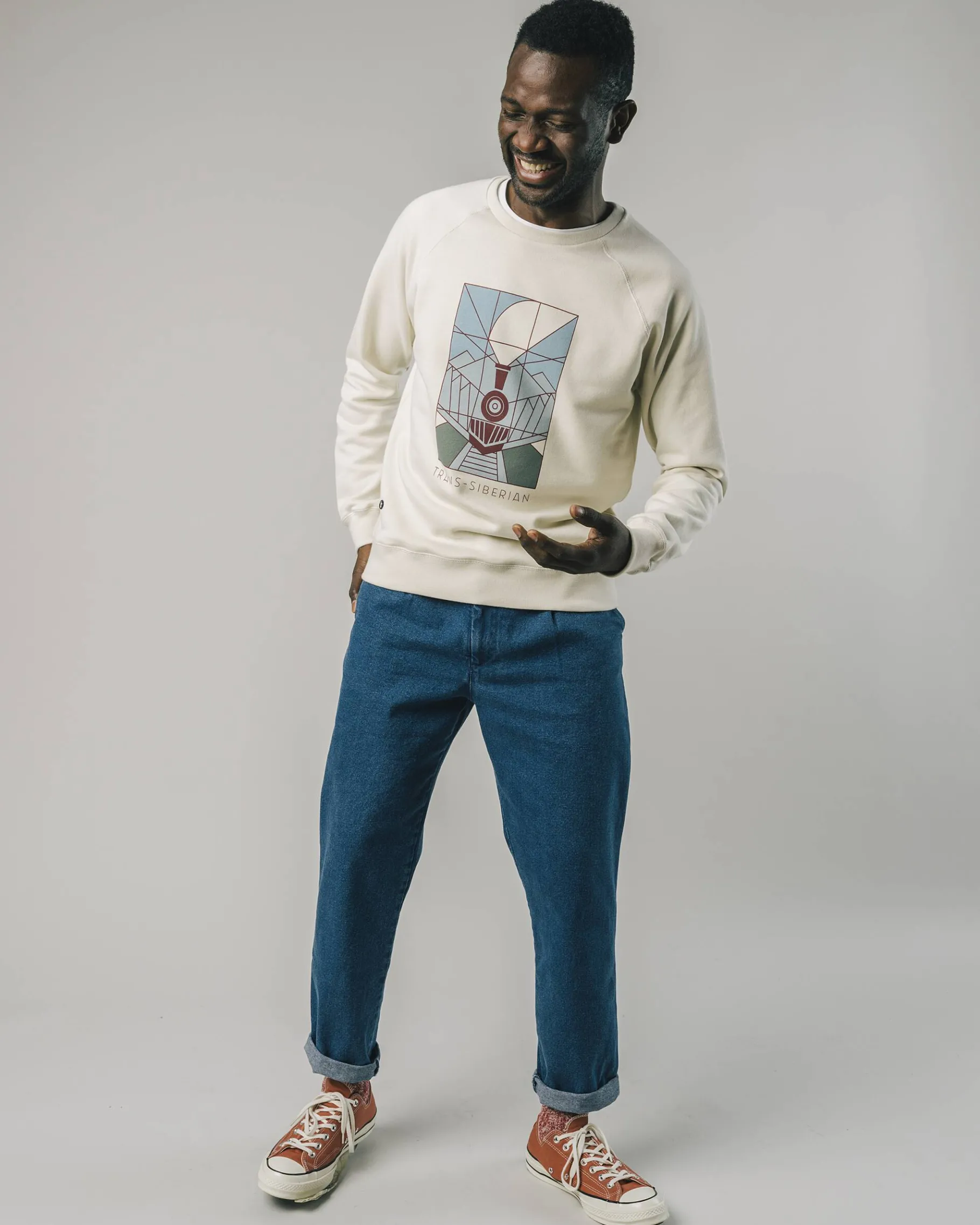 Transsiberian Sweatshirt Ecru-Brava Fabrics Best Sale