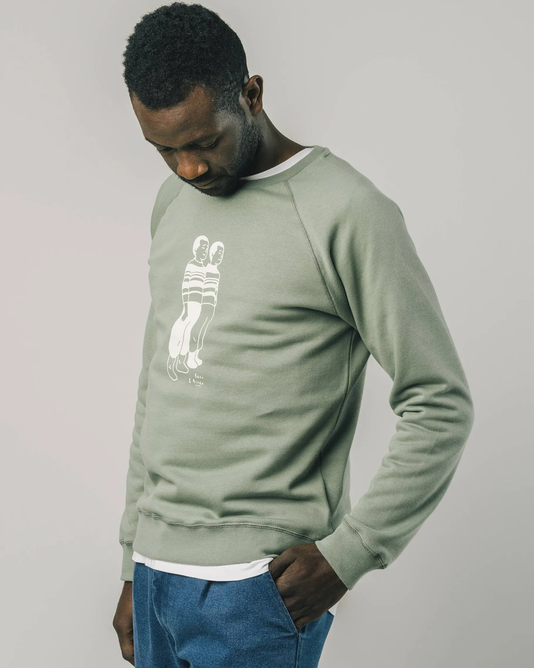 Twins Sweatshirt Kakhi-Brava Fabrics Best Sale