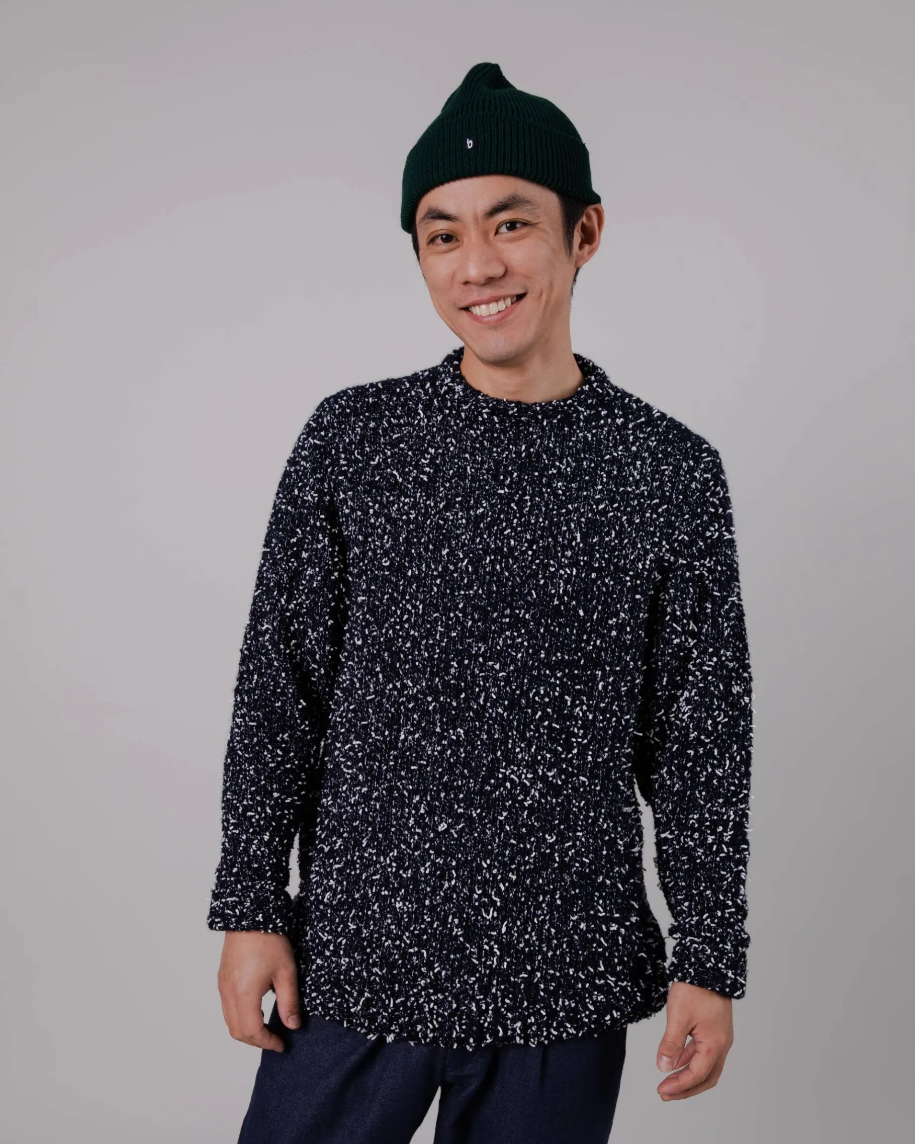 Two Tones Pullover aus Wolle Navy-Brava Fabrics Discount