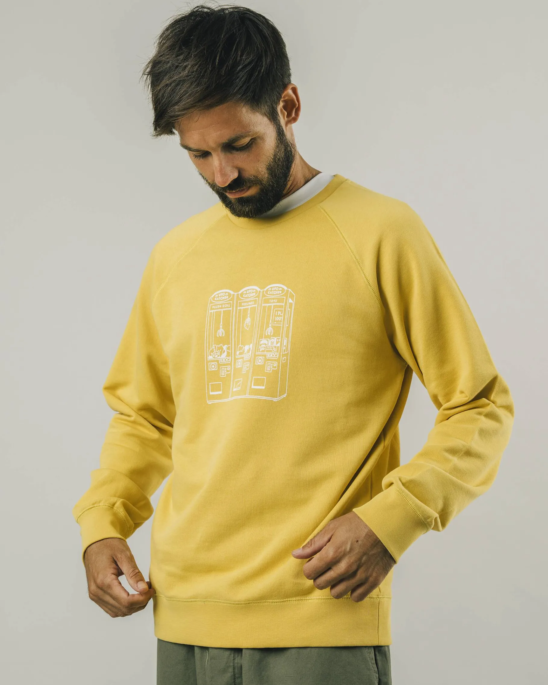 Ufo Catcher Sweatshirt Ochre-Brava Fabrics Clearance