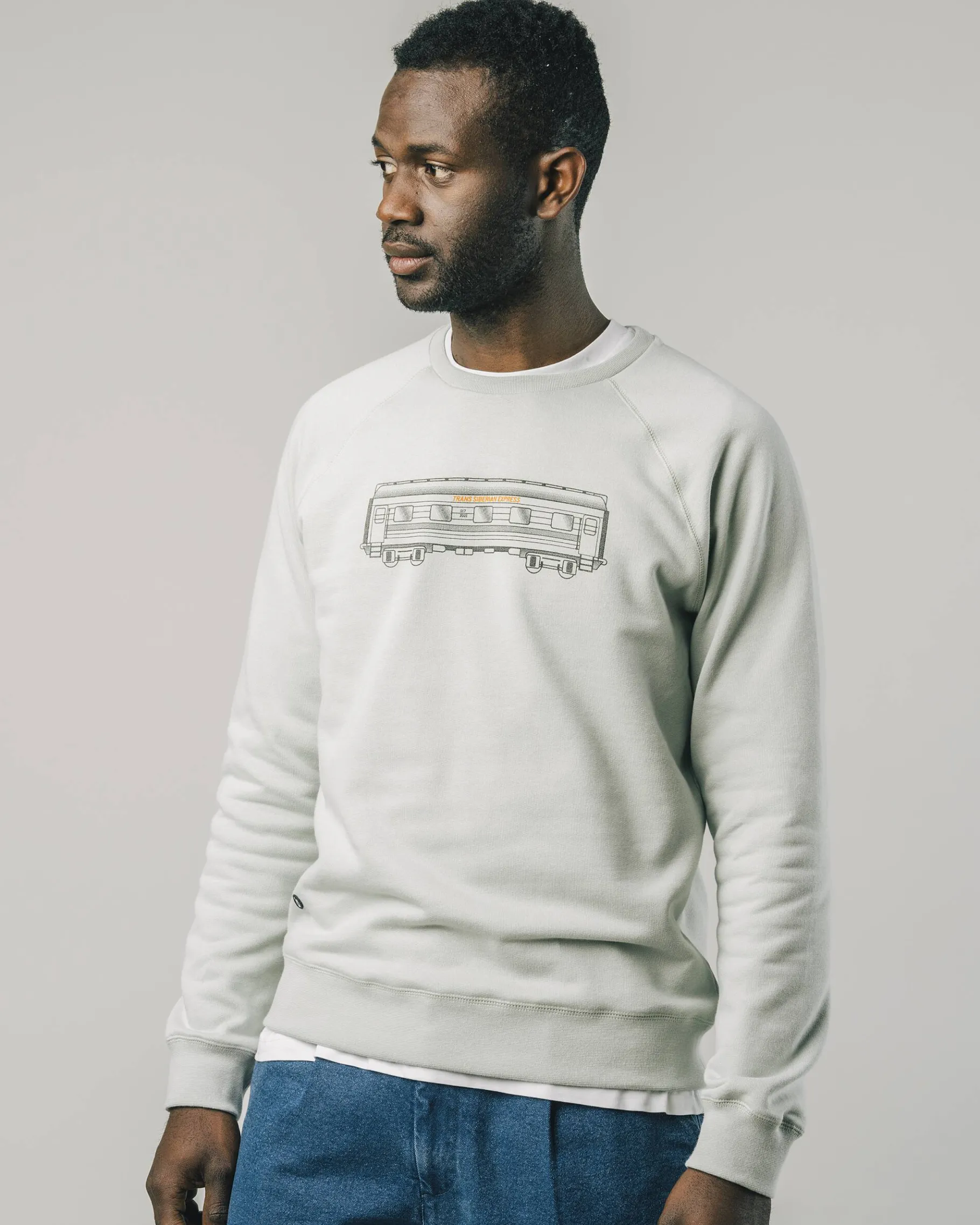 Wagon Sweatshirt Stone Green-Brava Fabrics Best Sale