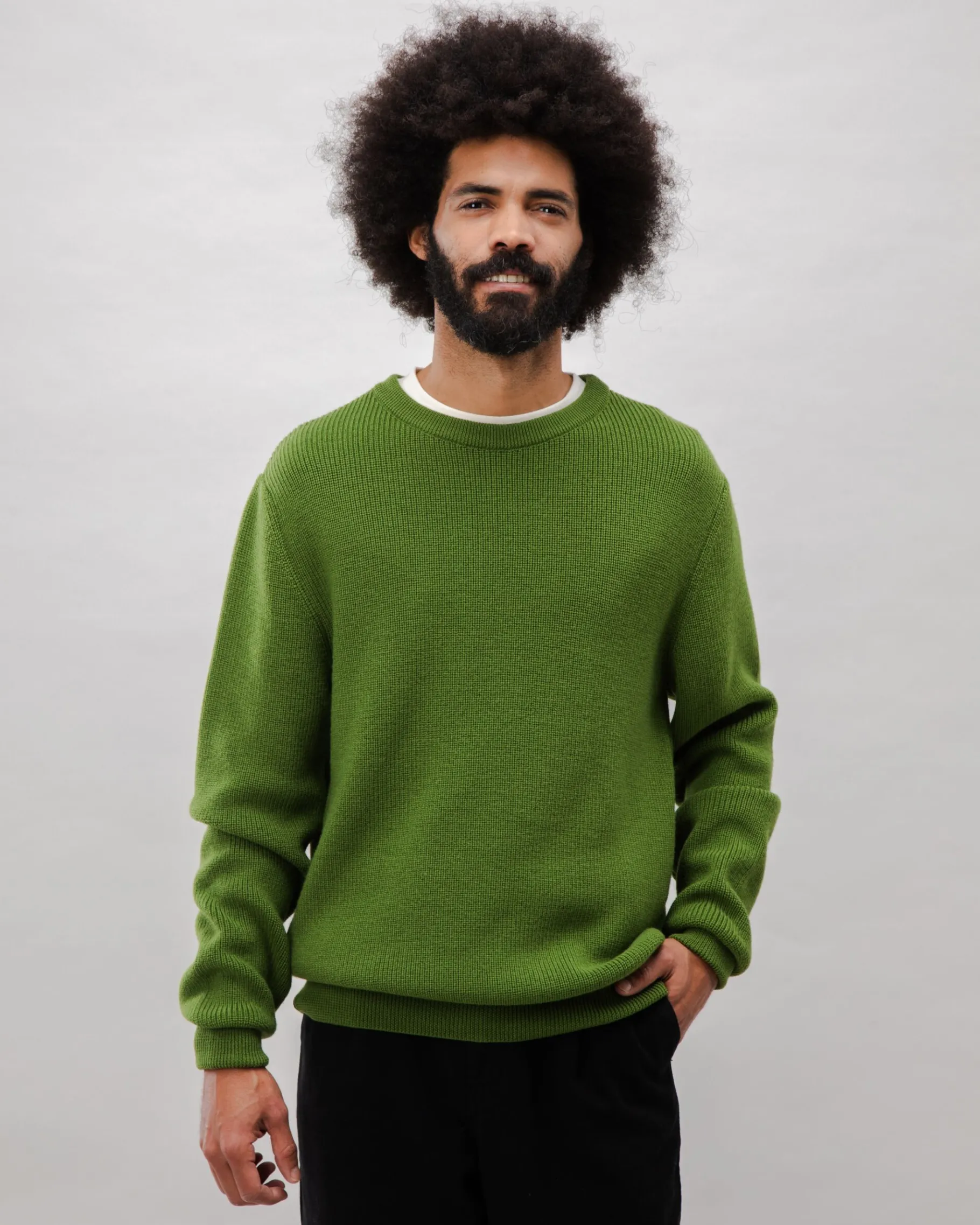 Waterfront Wollpullover Grün-Brava Fabrics Clearance