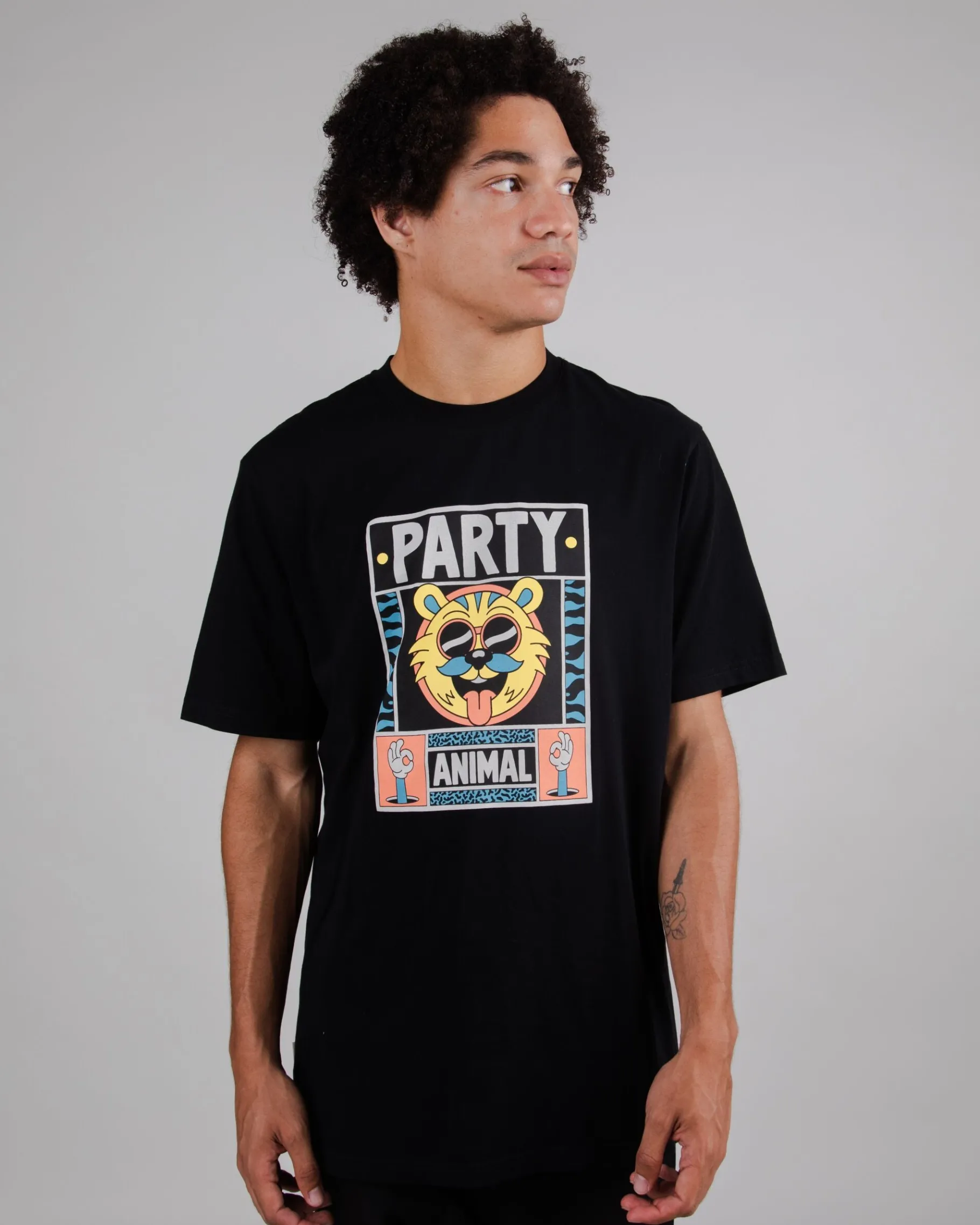Yeye Party Regular T-Shirt Schwarz-Brava Fabrics Best